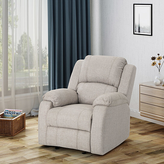 Scarlett Classic Fabric Gliding Recliner Chair